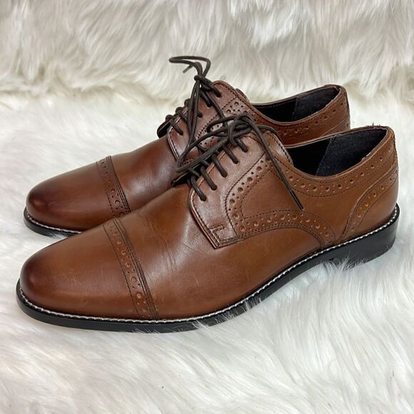 Nunn Bush Norcross cap toe oxfords mens 9 M B23 - Picture 2 of 9